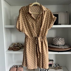 Short polka dot dress